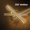 ZMH LED Wandlampe Innen Holz 80 cm 13 W Warmweiß 3000 K Modern Lange Nachtlampe Für Wohnzimmer Flur Schlafzimmer Restaurant Café Bild 5