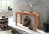 Konsolentisch MUMBAI Massivholz Akazie Konsole mit 1 Schublade Schreibtisch 120x40 cm Landhaus-Stil Sideboard Bild 5