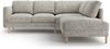 Micadoni Symmetrisches Ecksofa Eden 4-Sitzer Rechts Strukturierter Stoff Beige Melange Bild 2