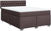 vidaXL Boxspringbett mit Matratze Dunkelbraun 140x200 cm Stoff 3285921 Bild 2