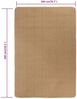 vidaXL Teppich Jute mit Latexrücken 200x300 cm 343583 Bild 5
