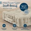 Beautissu Stuhlkissen 4er Set Bodenkissen Sitzkissen Mila, 50x50cm, Leinen, Matratzenkissen 10cm, 100% Baumwolle Stuhlkissen Indoor & Outdoor Bild 4