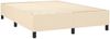 Boxspringbett mit Matratze & LED Stoff Creme 140x200 cm Bild 5