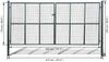vidaXL Maschen-Gartentor 400x175 cm 141392 Bild 4