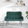 vidaXL Zweisitzer Sofa Dunkelgrün 115 x 61 x 87 cm Stoff 42028934 Bild 3