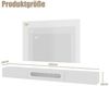 radelldar TV-Schrank Lowboard mit LED-Beleuchtung, 200cm, Hochglanz, (1-St) für Fernseher bis zu 75 Zoll, hängend Bild 2