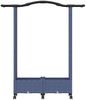 vidaXL Hochbeet mit Rankgitter und Dach Grau 124 x 40 x 129 cm PP 3423011 Bild 4