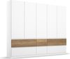 rauch Kleiderschrank; Drehtürenschrank WINNIPEG, 5-türig, 6 Schubkästen, Alpinweiß/Eiche Halifax, 226x210x56xcm Bild 3
