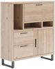 Highboard Pavie, Holz, Metall, Holzfarben, 125 x 140 x 42 cm Bild 2