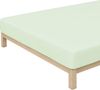 Schlafgut Spannbettlaken Premium, Gummizug: rundum, (1 Stück), Mako-Zwirn-Jersey, Green Light, S 90x190cm - 100x220cm Bild 3
