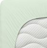 Schlafgut Spannbettlaken Premium, Gummizug: rundum, (1 Stück), Mako-Zwirn-Jersey, Green Light, S 90x190cm - 100x220cm Bild 4