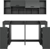 welltime Badmöbel-Set FALAS, TOPSELLER!, 6-teilig, Hauswirtschaftsraum Set, Breite 190 cm, (Set, 6-St, 2x Waschmaschinenumbauschrank, 2x Standregal & 2x Hängeschrank), Kombination, Waschmaschinenumbau, Waschmaschinenschrank, Wäschekammer Bild 2