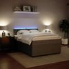 vidaXL Boxspringbett mit Matratze Hellgrau 140x200 cm Samt 3290064 Bild 4