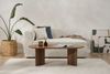 Stylish Walnut Coffee Table, 119 x 60 x 40 cm | 100% Melamine Coated Particle Board, 18 mm Thick | Perfect for Modern Living Rooms & Cozy Spaces Bild 3