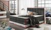 Boxspringbett PRATO Polyesterstoff Dunkelgrün/ Grau 160x200 cm Bild 4