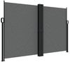 Seitenmarkise Ausziehbar, Balkon Sichtschutz Anthrazit 160x1200 cm Bild 2