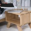 Marior HOME 'ALLEGRO' Nachttisch, Buchenholz, Unbehandelt Bild 3
