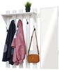 Mondeer Garderobenpaneel Garderobe mit Spiegel, Wandhalter mit 5 Häkchen, 100 x 106 x 22 cm Bild 3