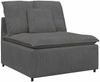 vidaXL Modulares Sofa mit Kissen Cordstoff Dunkelgrau 3321168 Bild 4