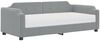 vidaXL Tagesbett mit Matratze Hellgrau 90x190 cm Stoff 3197626 Bild 2