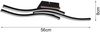 LED Deckenleuchte ROUTE flach Schwarz 3 flammig Warmweiß, Breite 56cm Bild 3