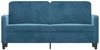 vidaXL 2-Sitzer-Sofa Blau 140 cm Samt 359451 Bild 3