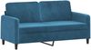 vidaXL 2-Sitzer-Sofa Blau 140 cm Samt 359451 Bild 2