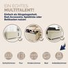 CASARIA® Sitzbank mit Stauraum Samt Beige Bild 5