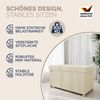 CASARIA® Sitzbank mit Stauraum Samt Beige Bild 3