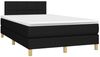 vidaXL Boxspringbett mit Matratze Schwarz 120x190 cm Stoff 3269774 Bild 2