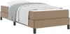 vidaXL Bettrahmen mit Matratze Cappuccino 90 x 190 cm Stoff 3398607 Bild 3