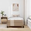 vidaXL Bettrahmen mit Matratze Cappuccino 90 x 190 cm Stoff 3398607 Bild 4