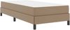 vidaXL Bettrahmen mit Matratze Cappuccino 90 x 190 cm Stoff 3398607 Bild 2