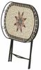 Gartentisch >STELLA< in schwarz, Mosaik Keramik - 68x60x41cm (BxHxT) Bild 5
