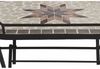 Gartentisch >STELLA< in schwarz, Mosaik Keramik - 68x60x41cm (BxHxT) Bild 2