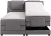 Vente-unique - CASTEL Bett Stoff Grau - B 203 cm x H 125 cm x L 218 cm Bild 4