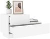 vidaXL Nachttisch mit LED-Leuchten Weiß 70x36x40,5 cm 836777 Bild 4