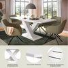 Home affaire Esstisch Motus, ausziehbar 150 -190 cm, inklusive 40 cm Einlegeplatte (Set, 1-St), X-Gestell mit Bodenplatte, Tisch, Küchentisch, Esszimmer, Küche Bild 3