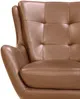 Vente-unique - ANABA Sessel Leder Braun - B 82 cm x H 95 cm x L 81 cm Bild 4