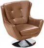 Vente-unique - ANABA Sessel Leder Braun - B 82 cm x H 95 cm x L 81 cm Bild 2