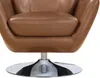 Vente-unique - ANABA Sessel Leder Braun - B 82 cm x H 95 cm x L 81 cm Bild 5