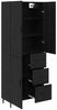 vidaXL Highboard 2 pcs Schwarz Eichen-Optik Engineered Wood und Glas 3416222 Bild 5