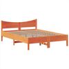 vidaXL Massivholzbett ohne Matratze Wachsbraun 140x200 cm Kiefernholz 3323379 Bild 5