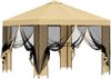 vidaXL Garten Pavillon mit Seitenwänden 3 x 3 m Creme 900362 Bild 4