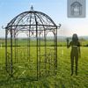 Pavillon LIV Antik - 284x263x313cm, Metall, Anthrazit | Gartenpavillon Zierpavillon Gartendeko Bild 2