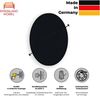 Rheinland Möbel FocusWall WAR03 – Runder Akustik-Wandabsorber Ø 30 cm in Stofffarbe Havana inkl. Montage-Set - Made in Germany - Klasse A, Stoffbezug, schwer entflammbar Bild 2