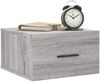 vidaXL Wand-Nachttisch Grau Sonoma 35x35x20 cm 829864 Bild 3