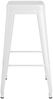 Barhocker METO Stapelbar 2er Set Weiß Metall | Barstühle Küchenhocker Thekenhocker für Küche Hausbar Bild 5