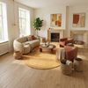 Gabbeh Teppich - Softy - Uni 230 x 150 cm - scala-gold - oval Bild 2