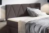 99rooms Emma Boxspringbett 200x200 cm Kunstleder SOFT Braun Bild 4